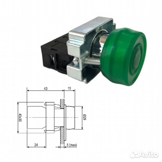 1 шт Кнопочный переключатель 3SA8-BP31 240 В 3 А с