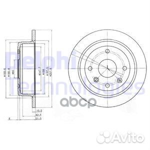 Диск тормозной (2 шт в уп) цена за 1шт. BG4091