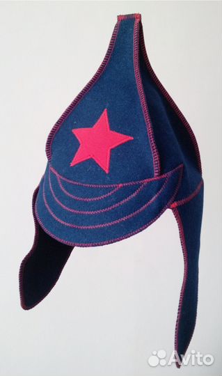 Шапка для бани Будёновка -шерсть