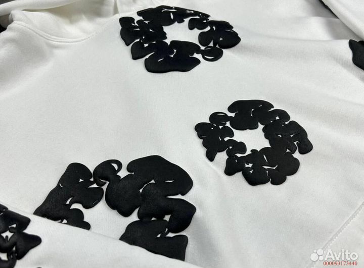 Худи Denim Tears белое новинка