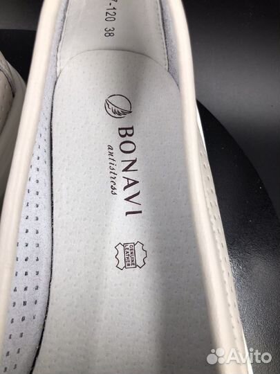 Туфли, Слипоны Bonavi, Бонави, Натуральная Кожа