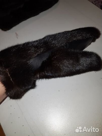 Варежки из норки