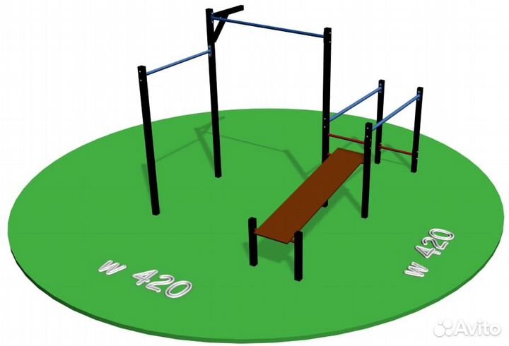 Воркаут площадка спортивный комплекс sswa