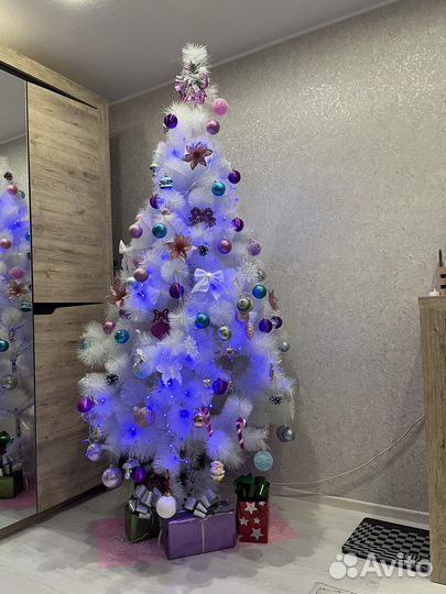 Елка искусственная белая 210