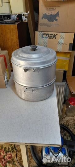 Большая мантоварка алюминиевая