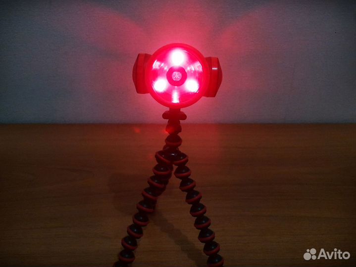 Фонарик съёмный на триподе, 3 режима