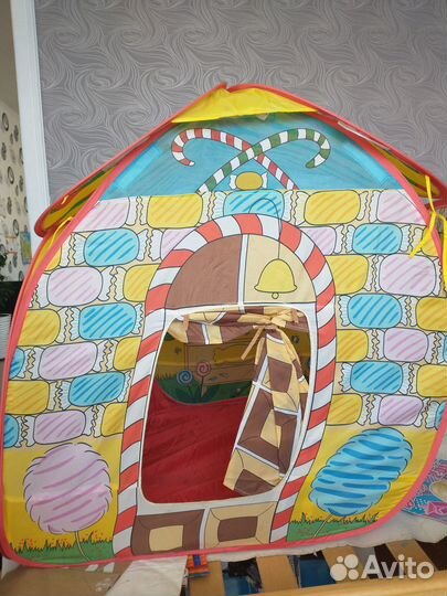 Домик палатка для девочки и коврик для мальчика