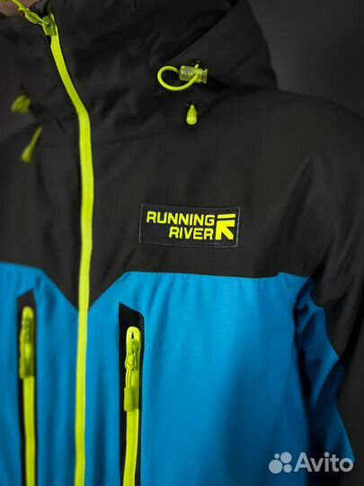 Куртка горнолыжная унисекс Running River голубая