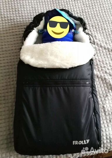 Зимний конверт в коляску/санки на овчине