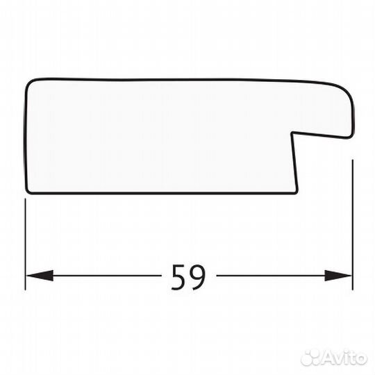 Зеркало Evoform Definite 134х74 BY 0752 в багетно