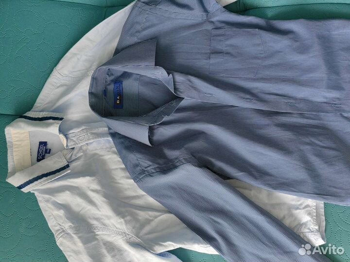Рубашка для мальчика 128-134школьные