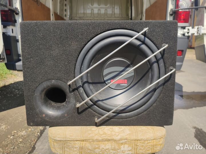 Сабвуфер 12 hammer rainbow усилители F2 130 и 190