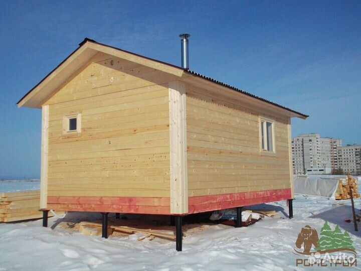 Баня из бруса 6x4м