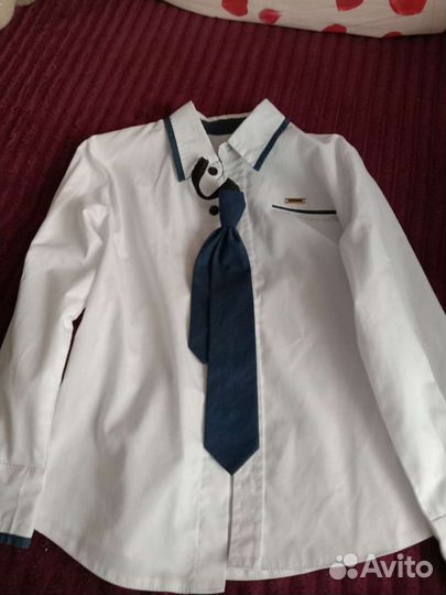 Рубашки на мальчика 122 128
