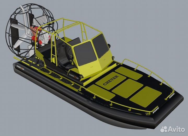 Аэролодка SibEX Cheater 125 л.с Завод Рестайлинг