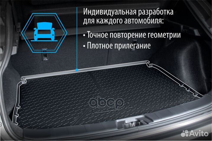 Коврик багажника chery tiggo 2 -20 10904002 Rival