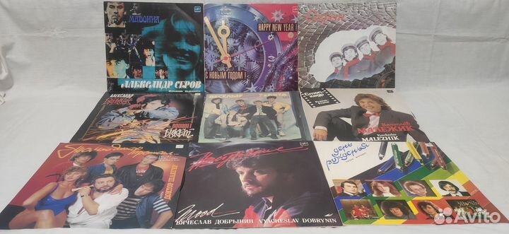Коллекция пластинок хиты 90-х