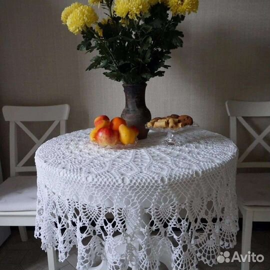 Скатерть вязаная