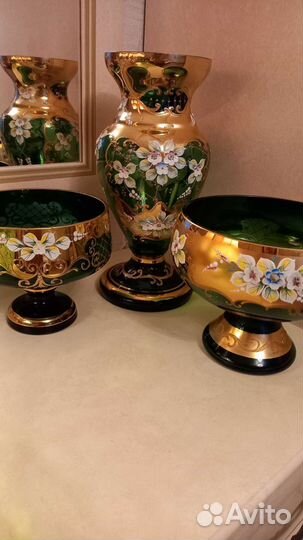 Вазы Богемия Чехословакия