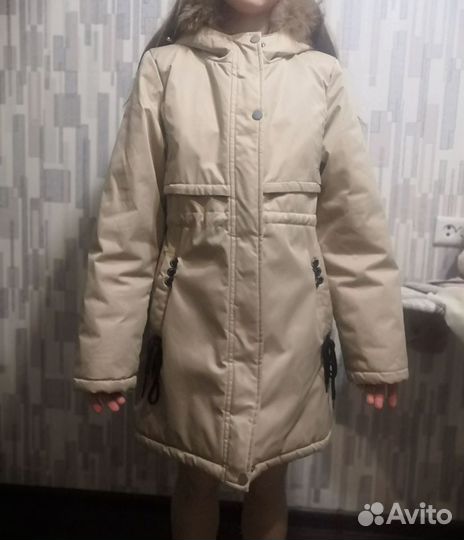 Зимняя куртка детская парка 42-44р