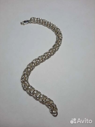 Серебряная цепь и браслет