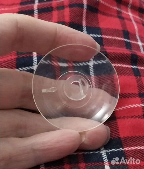 Присоска силиконовая прозрачная 35 мм