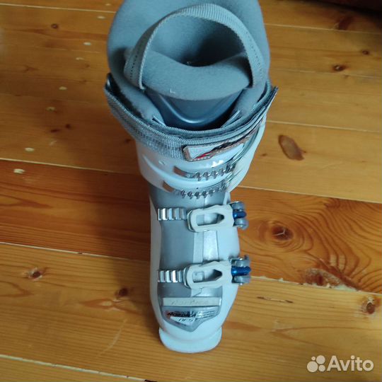 Горные лыжи детские 120, ботинки горнолыжные