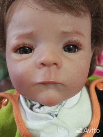 Кукла реборн мальчик полностью силиконовая 50см