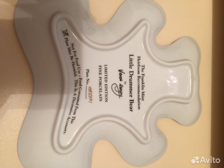 Тарелка little drummer bear от Franklin Mint