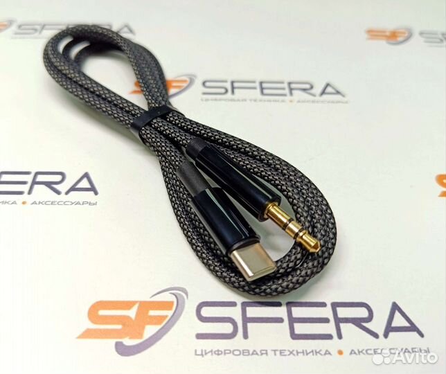 Кабель AUX hoco 3.5mm на Type-C