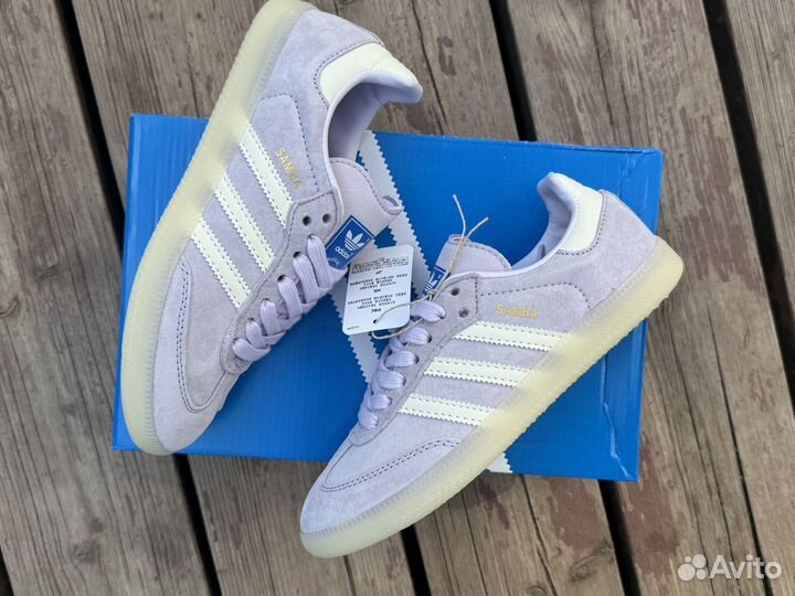 Кроссовки Adidas Samba сиреневые