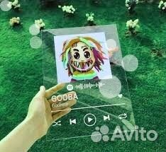 Трек на стекле с живым фото