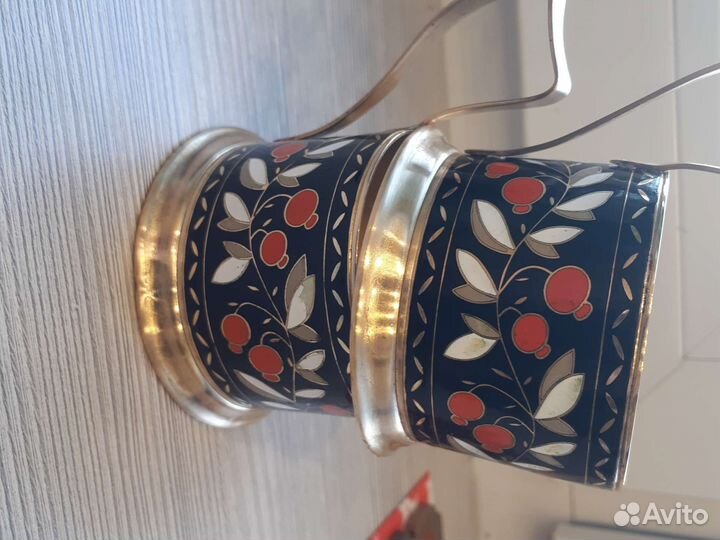 Подстаканники СССР эмаль