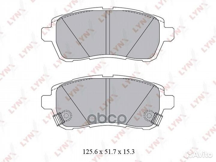 Колодки тормозные дисковые перед BD5123 LYN