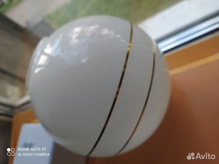 Плафон Шар Стекло. СССР -узкий цоколь