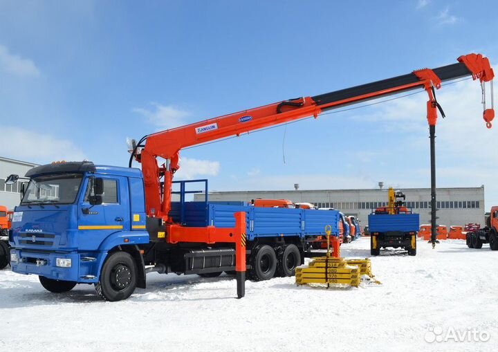 Аренда и услуги манипулятора, стрела 5 т, 18 м, борт 12 т, 6 м
