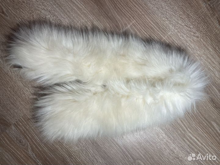 Воротник мех белый