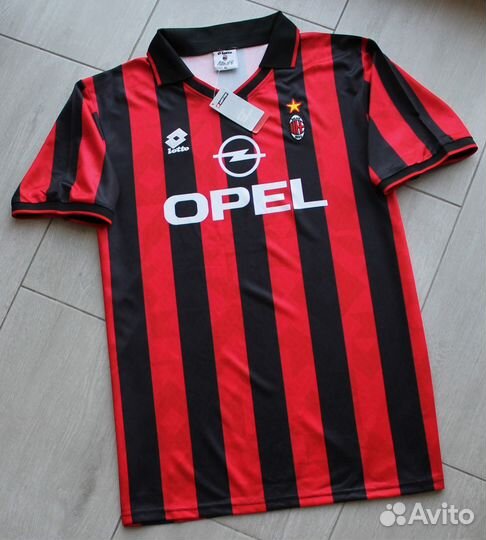 Ретро-майка AC Milan 1994/1995 lotto на размер L