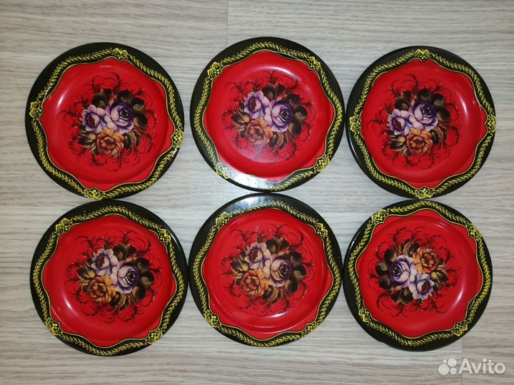 Тарелочки с рисунком 6шт