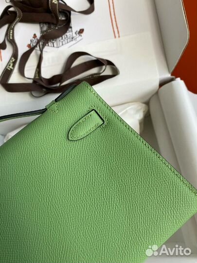 Сумка hermes Kelly pochette avocado