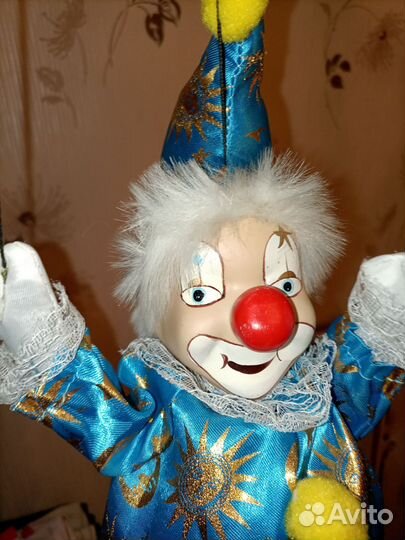 Кукла марионетка Клоун