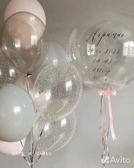 Воздушные гелиевые шары на выписку с доставкой