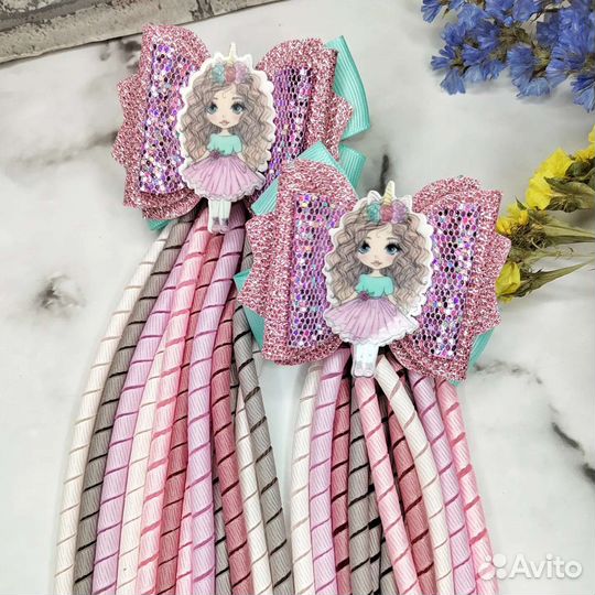 Бантики с пружинками/ резинки для девочек