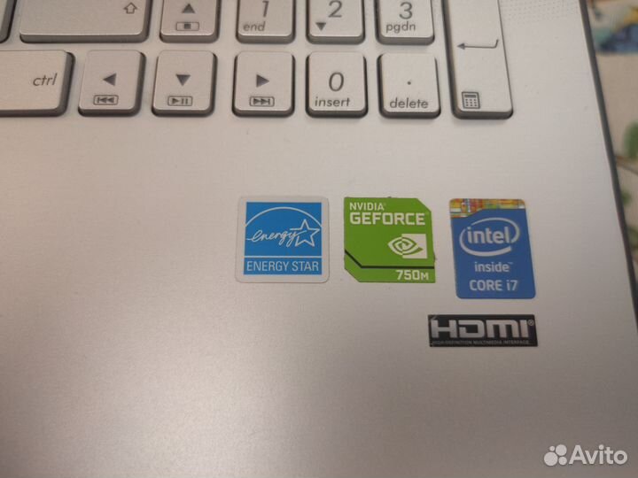 Ноутбук asus n550jv