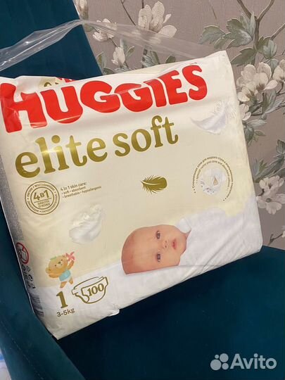 Подгузники huggies elite soft 1