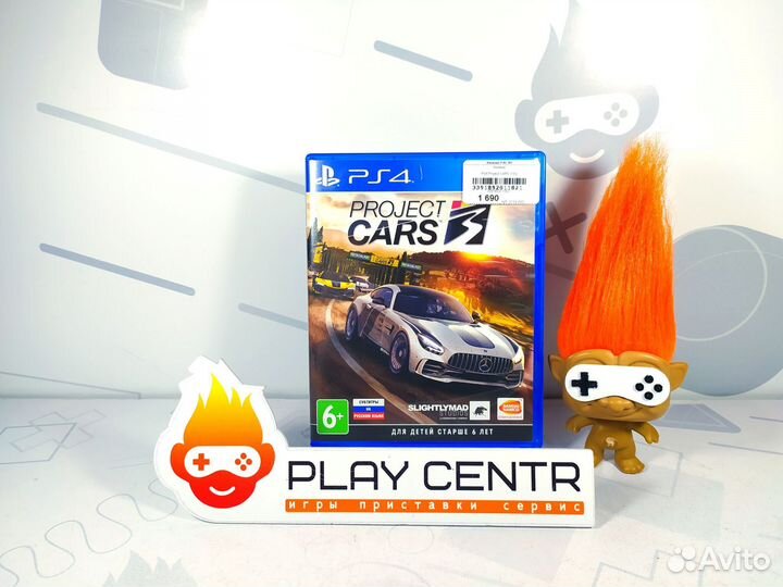 Диск для PS4 Project cars 3 б/у с гарантией