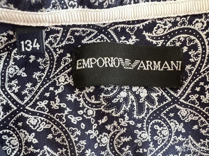Рубашка Emporio Armani на мальчика 6-7 лет