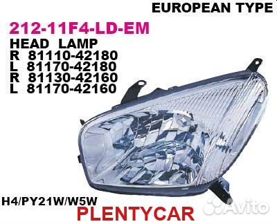 Фара основная левая Toyota Rav 4 depo 00-03