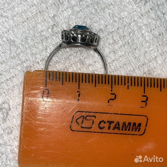Серебряное кольцо 925 проба СССР (Сзр)
