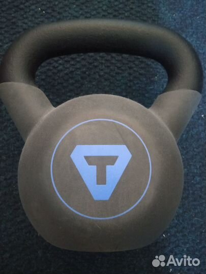 Гиря чугунная обрезиненная Torneo, 16 кг
